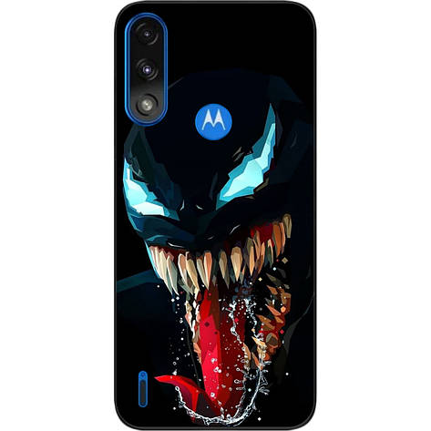 Силіконовий чохол Case для Motorola Moto E7i Power з картинкою Жахливий веном, фото 1