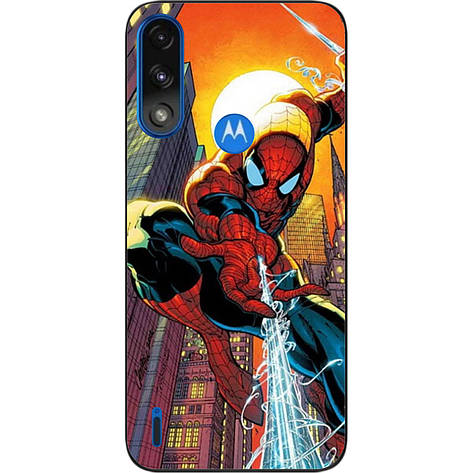 Силіконовий чохол Case для Motorola Moto E7i Power з картинкою Людина-павук, фото 1