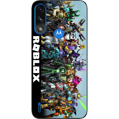 Силіконовий чохол Case для Motorola Moto E7i Power з картинкою Roblox Герой, фото 1