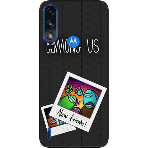 Силіконовий чохол Case для Motorola Moto E7i Power з картинкою Among Us Друзі, фото 1