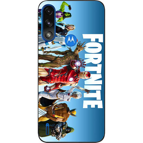 Силіконовий чохол Case для Motorola Moto E7i Power з картинкою Fortnite Месники, фото 1
