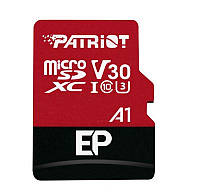 Карта памяти MicroSDXC 1TB UHS-I/U3 Class 10 Patriot EP A1 R90/W80MB/s + SD-adapter (PEF1TBEP31MCX) Sava Sava