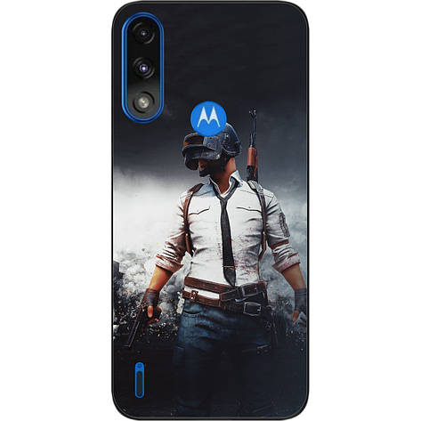 Силіконовий чохол Case для Motorola Moto E7i Power з картинкою ПАБГ, фото 1