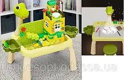 Детский игровой столик Проектор со стулом для игр с конструктором, рисования
