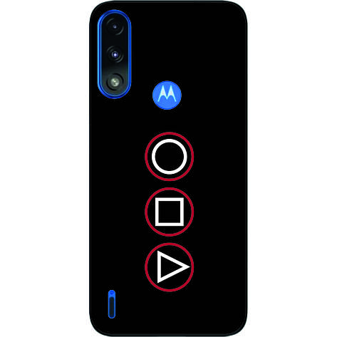Силіконовий чохол Case для Motorola Moto E7i Power з картинкою Гра в кальмара Логотип, фото 1