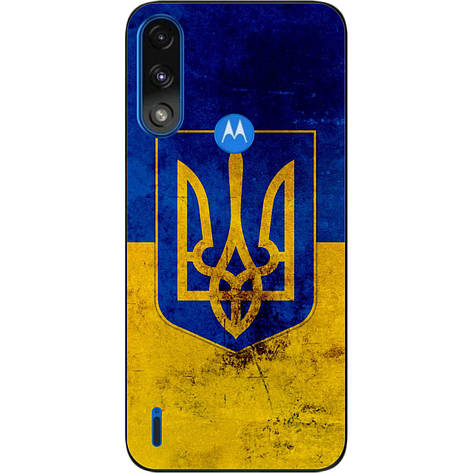 Силіконовий чохол Case для Motorola Moto E7i Power з картинкою Герб і прапор, фото 1