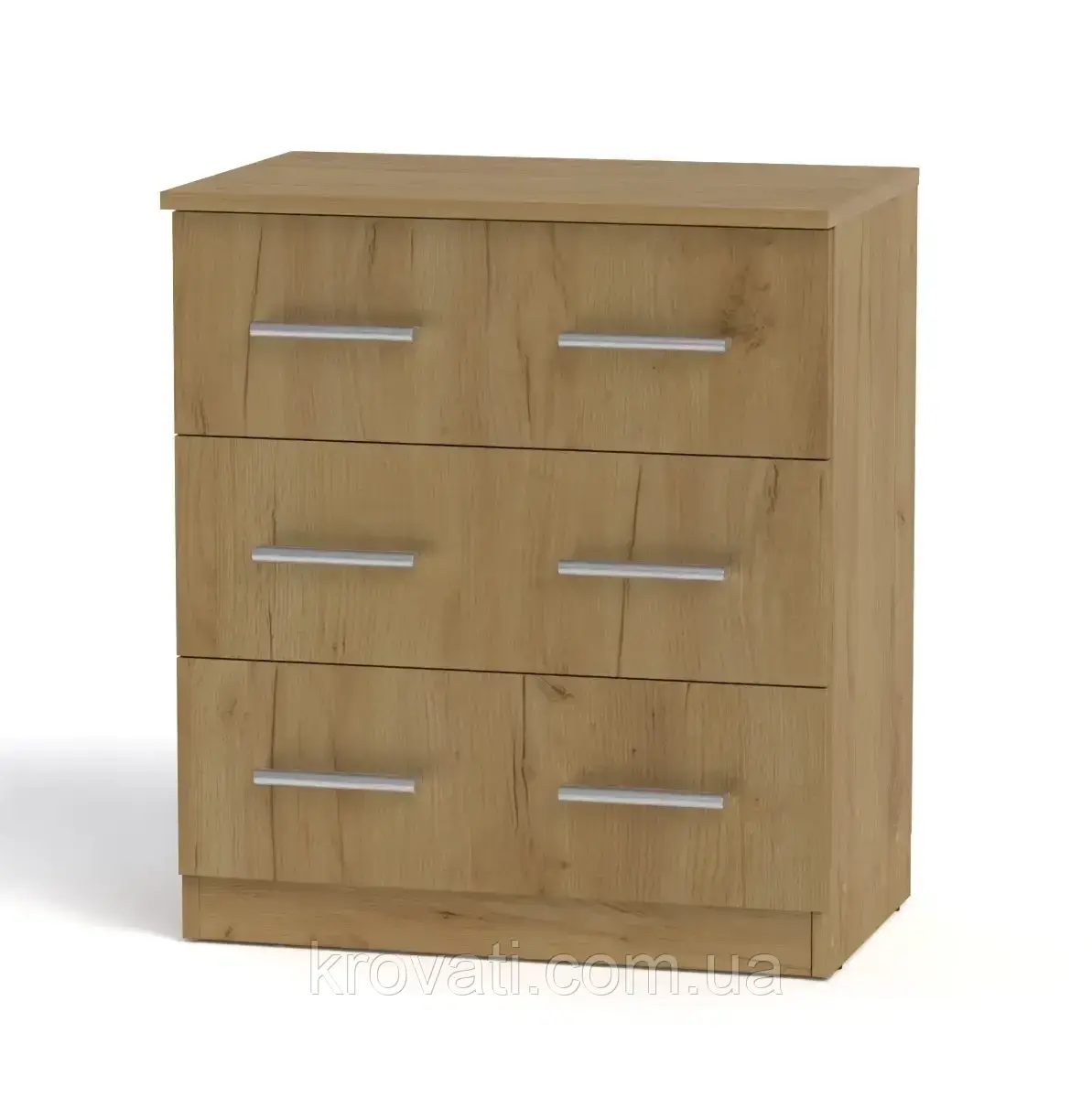 Маленький комод Компаніт 3-А, Дуб Крафт Золотий