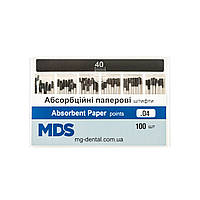 Бумажные штифты стоматологические MDS кон. 04