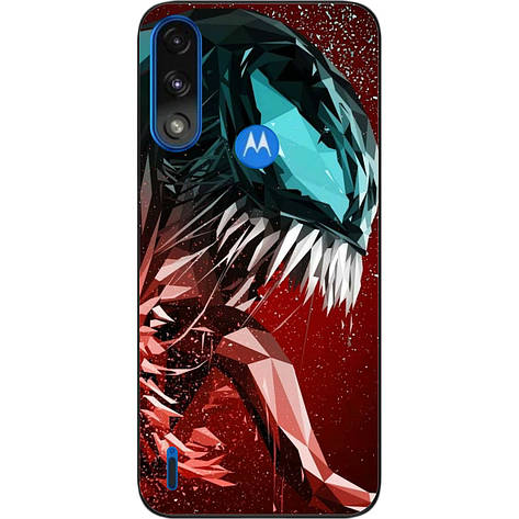 Силіконовий чохол Case для Motorola Moto E7i Power з картинкою Веном зуби, фото 1