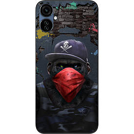 Силіконовий чохол Case для Tecno Camon 19 Neo (CH6i) з картинкою Мавпа в кепці