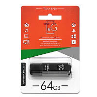 Флеш-накопитель USB 64GB T&G 121 Vega Series Black (TG121-64GBBK) Sava Family
