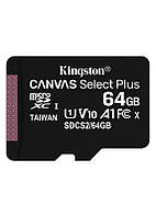 Карта памяти MicroSDXC 64GB UHS-I Class 10 Kingston Canvas Select Plus R100MB/s (SDCS2/64GBSP) SF