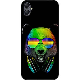 Силіконовий чохол Case для Samsung Galaxy A05 з картинкою Ведмедик у навушниках
