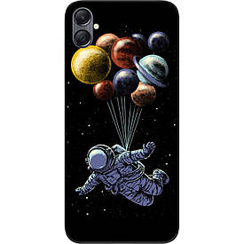 Силіконовий чохол Case для Samsung Galaxy A05 з картинкою Космонавт на кульках