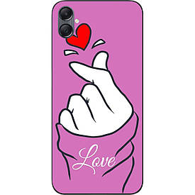 Силіконовий чохол Case для Samsung Galaxy A05 з картинкою Рука Love