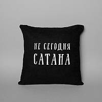 Тор! Подушка "Не сегодня, Сатана", Чорний, Black, російська