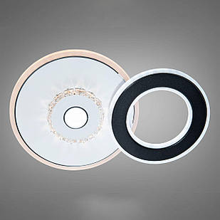 Настінно-стельовий LED світильник 24 Вт колір каркасу білий з чорним D-3485