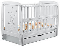 Кровать Babyroom Умка DUMYO-3 маятник, ящик, откидной бок бук серый