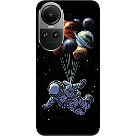 Силіконовий чохол Case для Oppo Reno 10 5G / 10 Pro 5G з картинкою Космонавт на кульках