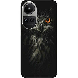 Силіконовий чохол Case для Oppo Reno 10 5G / 10 Pro 5G з картинкою Філін на чорному тлі