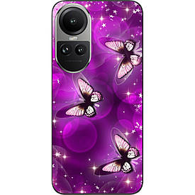 Силіконовий чохол Case для Oppo Reno 10 5G / 10 Pro 5G з картинкою Бузкові метелики