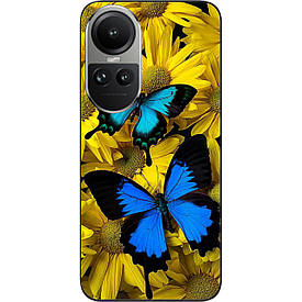 Силіконовий чохол Case для Oppo Reno 10 5G / 10 Pro 5G з картинкою Сині метелики