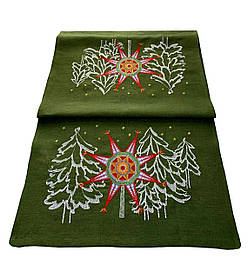 Доріжка вишита "Різдвяна зірка" (1,4м.*0,48м.)