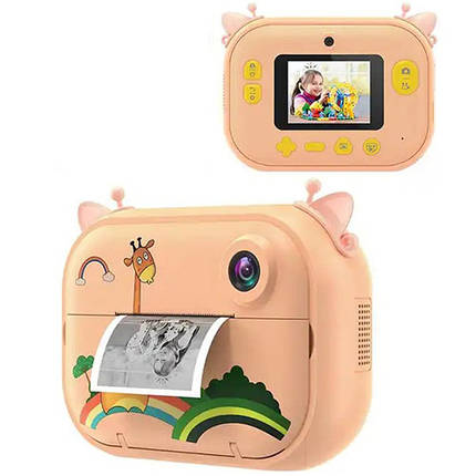 Дитячий цифровий міні фотоапарат Unicorn з миттєвим друком Підтримка microSD, фото 1