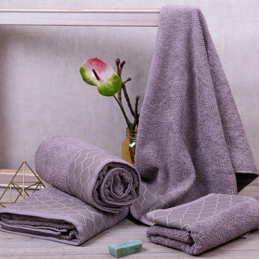 Рушник махровий лазневий  70*140 см BONDI (рис эффект), фото 1