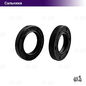 Сальники коленвала на китайський 4т скутер GY6 50-80 cc, комплект 2 шт