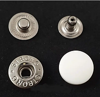 Кнопки пластиковые 15 мм Белые, 100шт