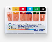 Гуттаперчевые штифты стоматологические Meta Biomed кон. 04 15