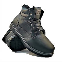 Черевики ЗИМНІ Чоловічі Чорні Кросівки з МЕХОМ на замку з блискавкою (розміри: 41,44) - 202-1