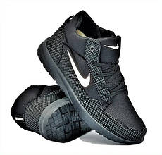 Термо Кросівки Зимові Nike Чоловічі Черевики на хутрі Чорні Найк (розміри: 41,42,43,44,45)