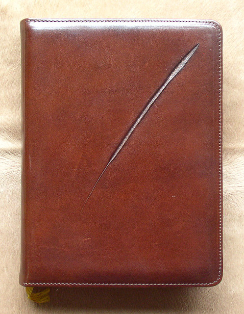 Шкіряний блокнот "Мітка" коричневий, фото 1