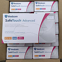 Перчатки нитриловые смотровые SafeTouch® Advanced MAGENTA маджента без пудры, размер ХS