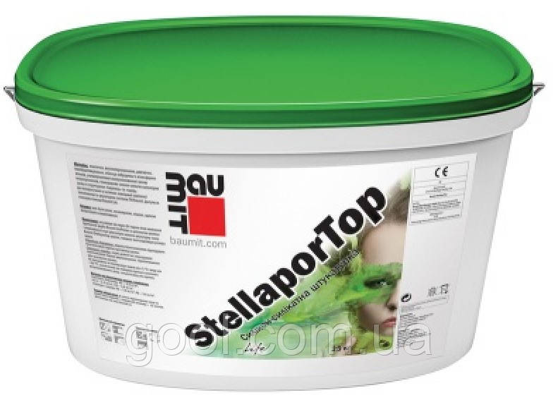 Штукатурка декоративна силікон силікатна Baumit StellaporTop баранець 3.0 мм відро 25 кг