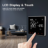 Розумний програмований сенсорний термостат TUYA MA4 (16A) для теплої підлоги з WIFI управлінням, фото 2
