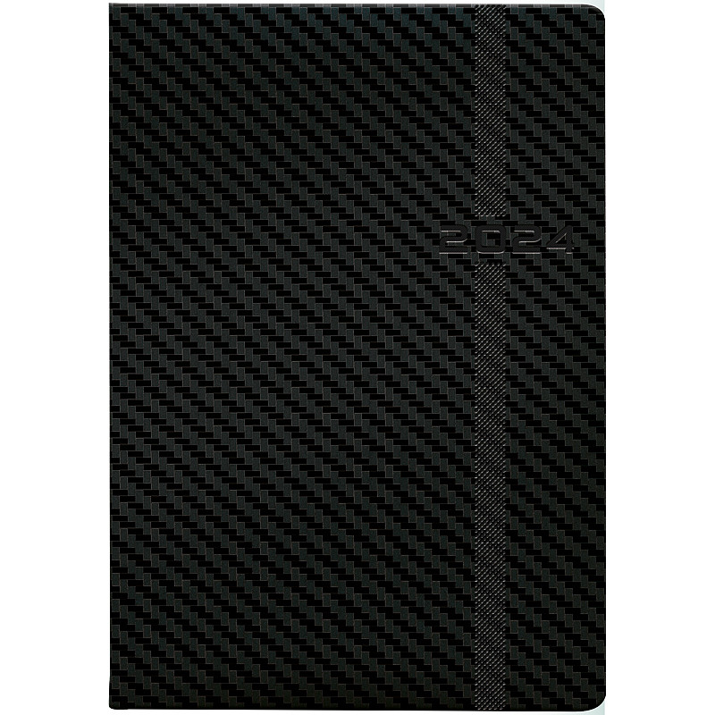 РОЗПРОДАЖ!!! Щоденник А5 датований 2024 Brunnen Soft Carbon MIX