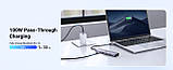 USB Hub UGREEN USB-C - HDMI+3*USB 3.0 A+PD - Перетворювач, 5-в-1, 4K HDMI, 100W PD, фото 6