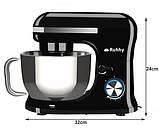 Кухонний комбайн міксер планетарний тістоміс Ruhhy 1700 Вт чорний 16746 Польща, фото 4