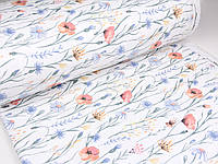 Фланель для постельного белья пеленок ползунков чепчиков пижам халатов подушек Полевые цветы