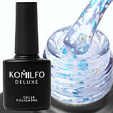 База Komilfo Glassy Base GB004 (біло-блакитний з пластівцями), 8 мл, фото 3
