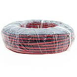Провід силіконовий 12 AWG (червоний + чорний) двожильний еластичний, фото 5