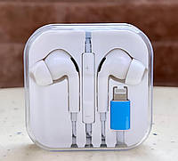 Наушники вакуумные Lightning EarPods Bluetooth iPhone 5 / 6 / 7 / 8 / X / 11 / 12 / 13 / 14 / iPad / ipod