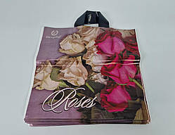 Пакет із петльовою ручкою (38*34) "Рози" Репанпако (25 шт.)