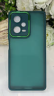 Чохол для Xiaomi Redmi Note 12 Pro 5G Soft Touch, захист камери, зелений матовий