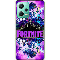 Силіконовий чохол бампер для Xiaomi Redmi Note 12 5G з малюнком Fortnite Marvel Фортнайт Марвел