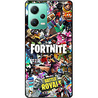 Силіконовий чохол бампер для Xiaomi Redmi Note 12 5G з картинкою Fortnite Фортнайт