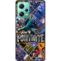 Силіконовий чохол бампер для Xiaomi Redmi Note 12 5G з картинкою Фортнайт Fortnite